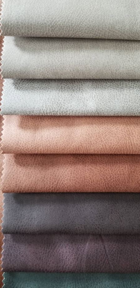 REKA BENTUK BARU SUEDE BRONZING FABRIK UPHOLSTERI